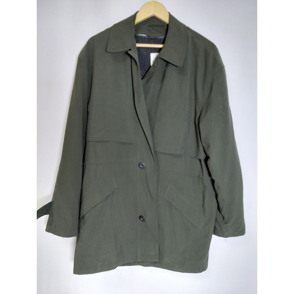 BILL BLASS MENSWEAR Polyester Coat Solid Long Sleeve see measurements